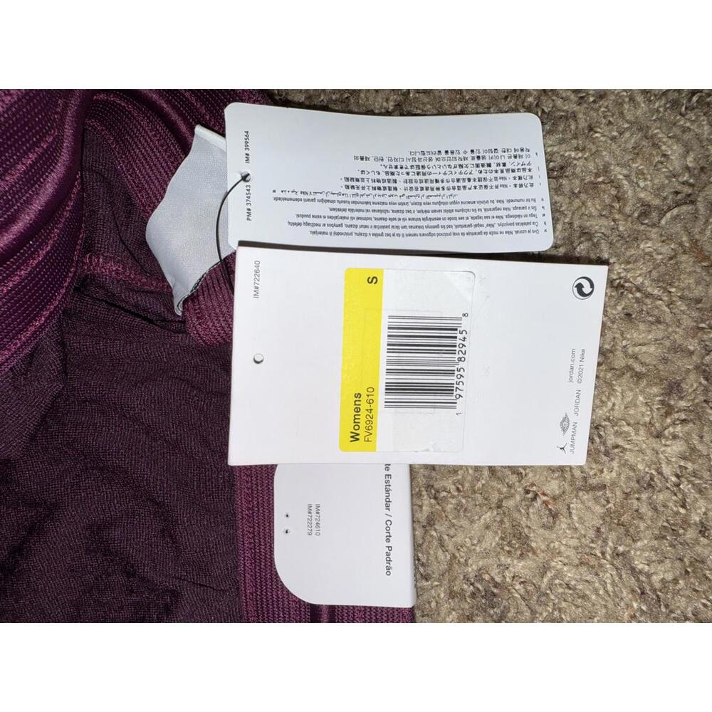 Jordan Sport Women's Bordeaux/Black Diamond Shorts - Picture 11 of 12